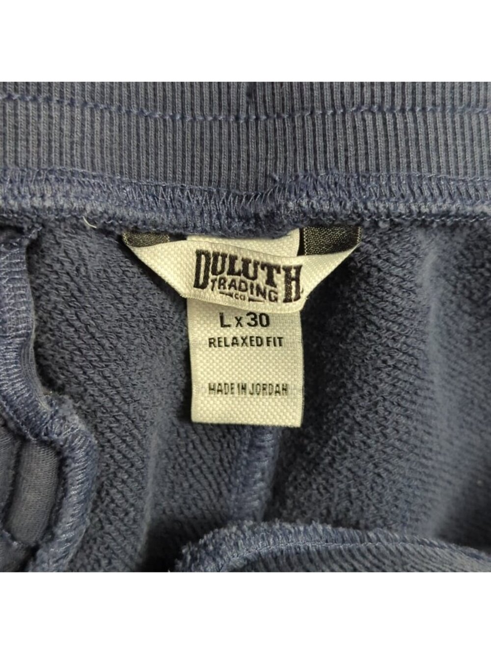 Duluth Pants Mens Lx30 Fits Lx25 Blue Souped Up Sweats Tapered Sweatpants - Picture 8 of 11